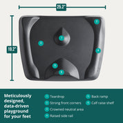 Topo Not-Flat Standing Desk Mat | The Anti-Fatigue Mat with Calculated Terrain