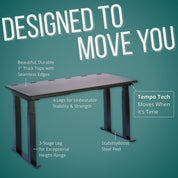 Tempo Automatic Standing Desk by Ergodriven