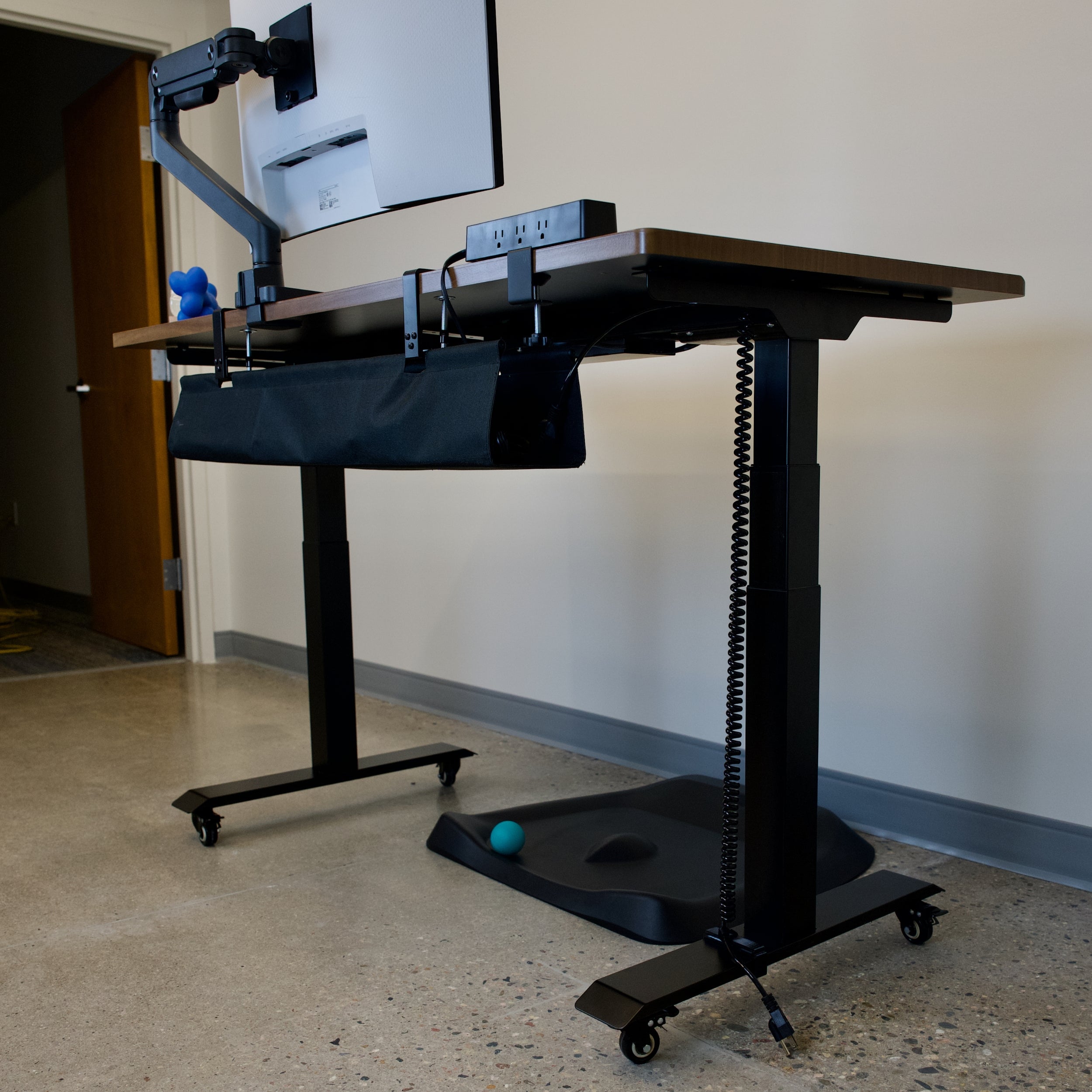 Standing Desk Coiled Power Cord