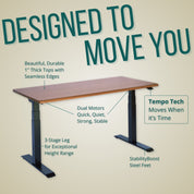 Tempo Automatic Standing Desk by Ergodriven