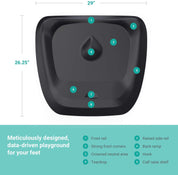 Topo | The Not-Flat Standing Desk Anti-Fatigue Mat with Calculated Terrain