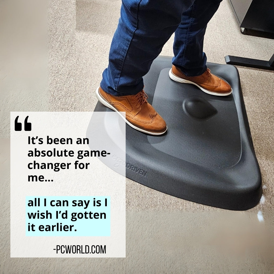 Topo Not-Flat Standing Desk Mat | The Anti-Fatigue Mat with