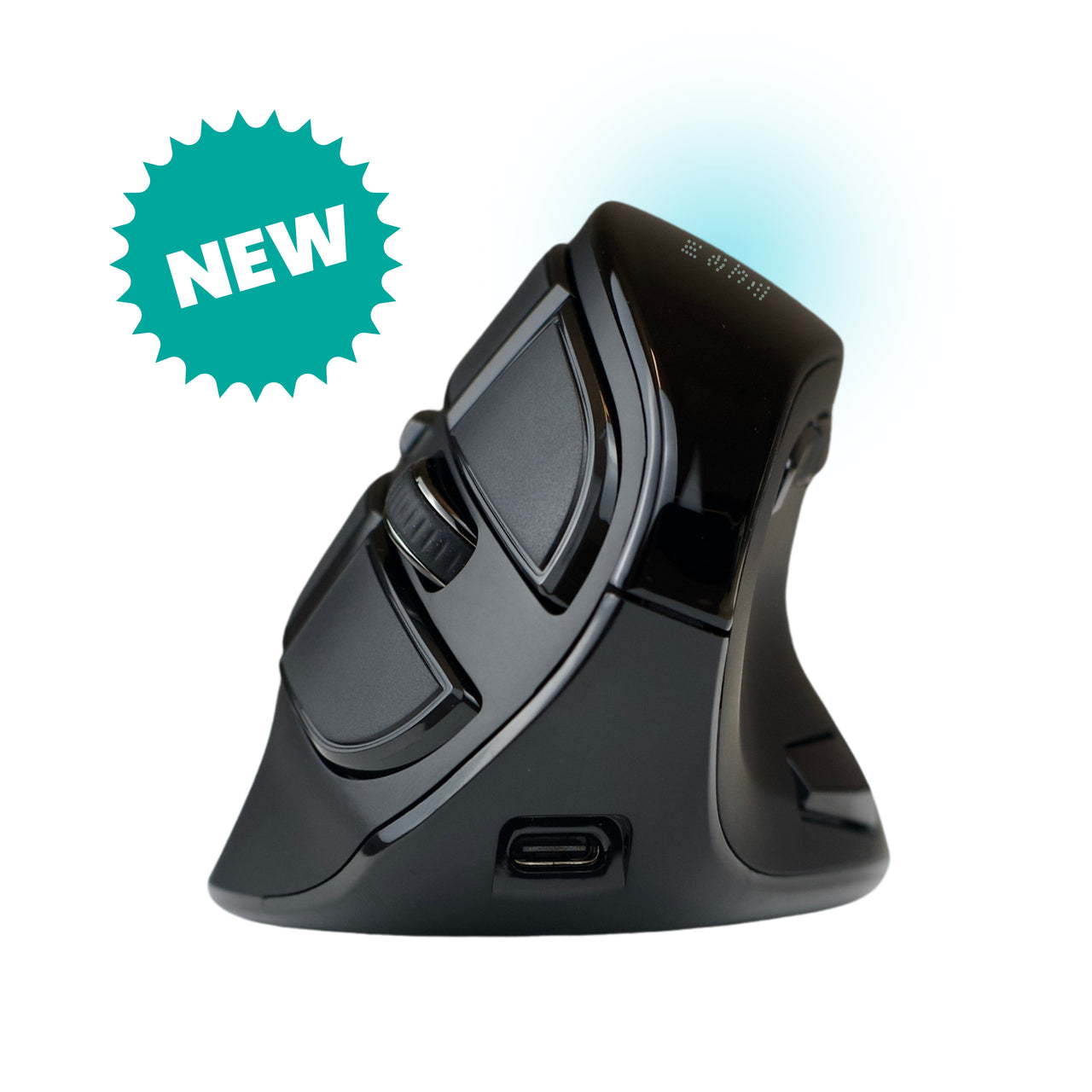 Om Ergonomic Mouse with Screen | Wireless Vertical Handshake Mouse ...