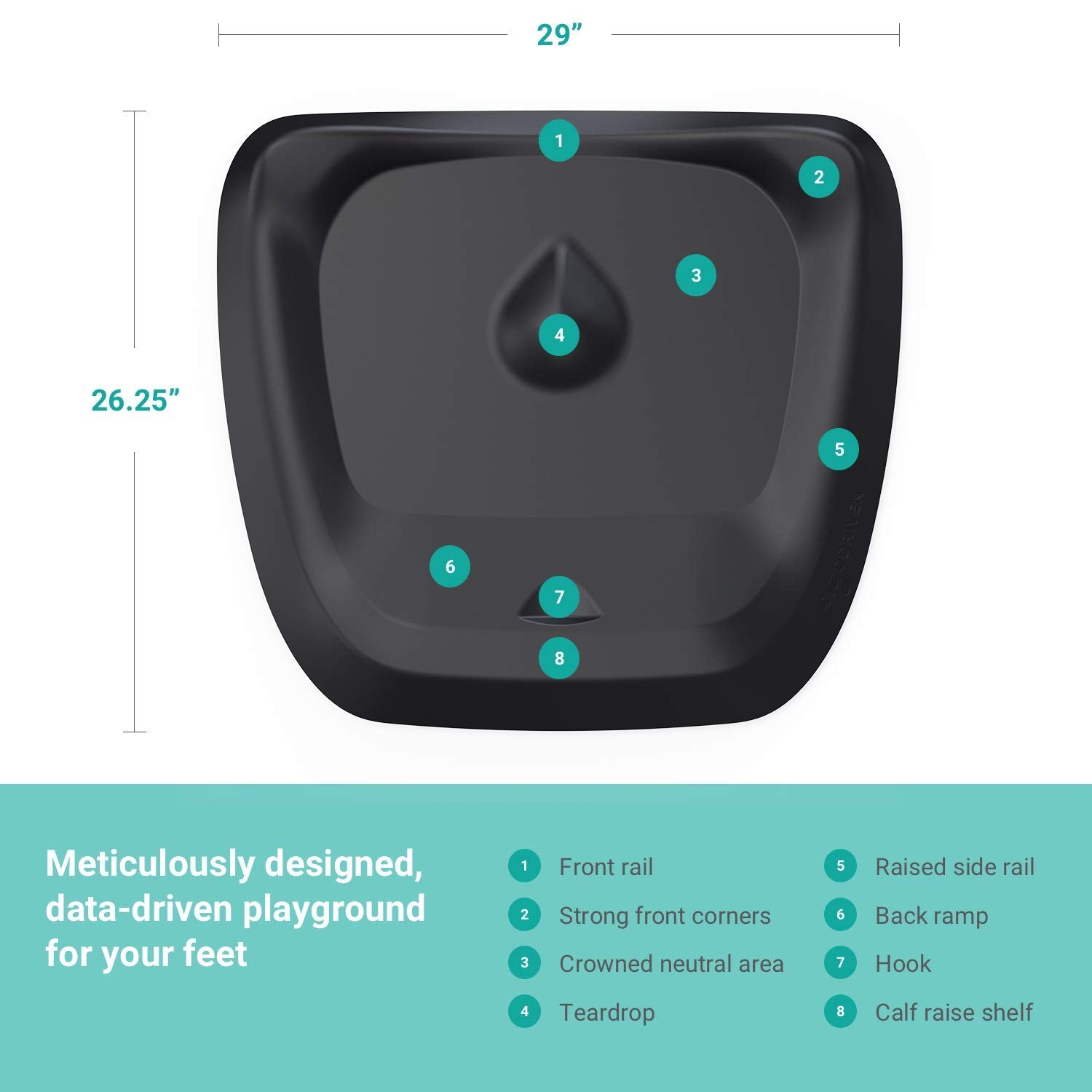 Topo | The Not-Flat Standing Desk Anti-Fatigue Mat with Calculated Terrain